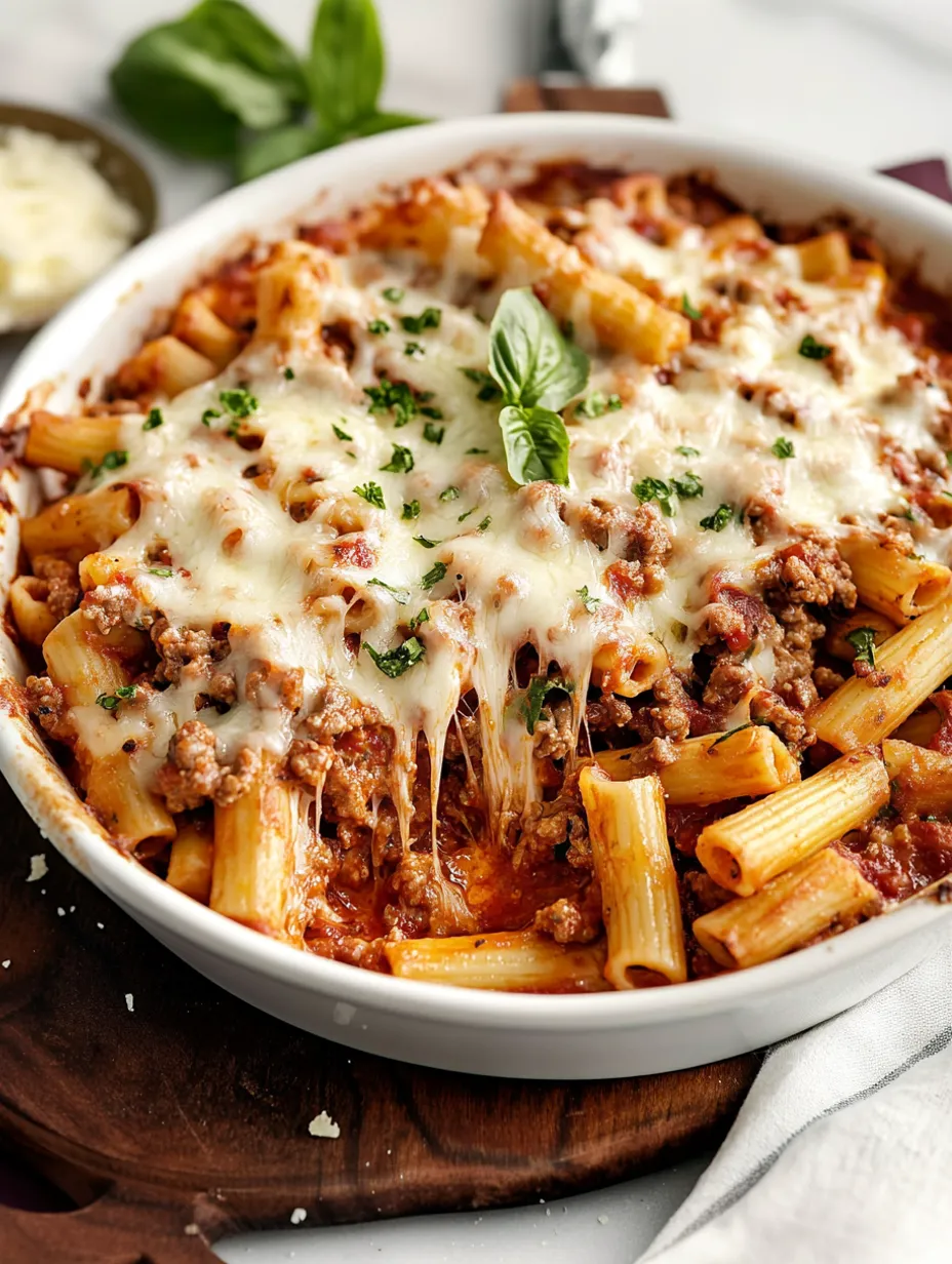Ziti au four 5 ingrédients