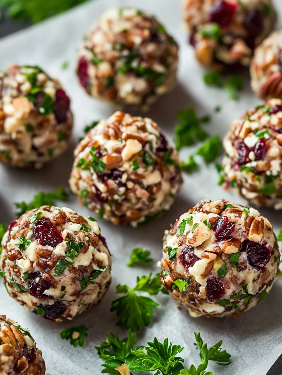 Boulettes de chèvre canneberge pécan sucrées