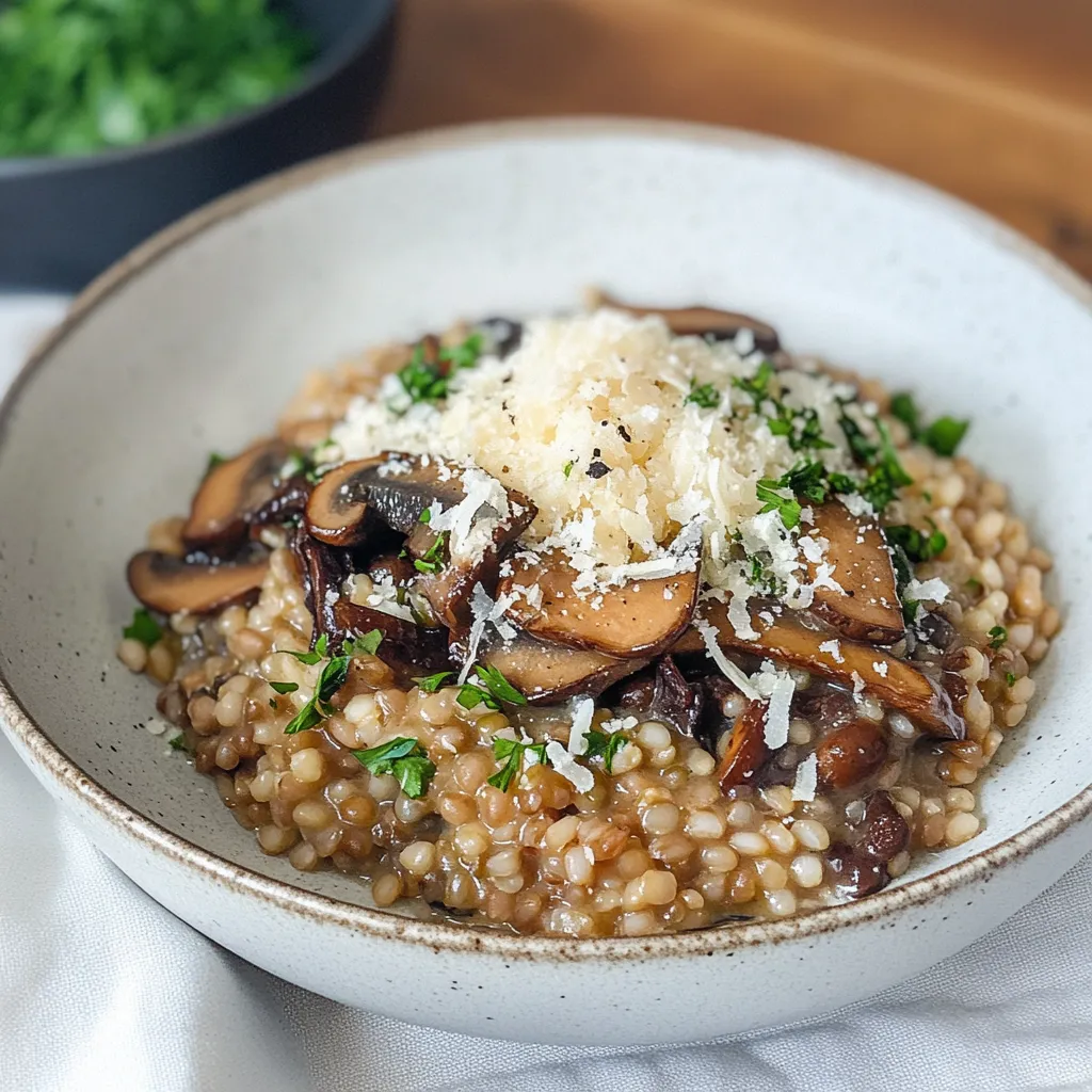 Risotto Farro Lentilles Champignons & Truffe
