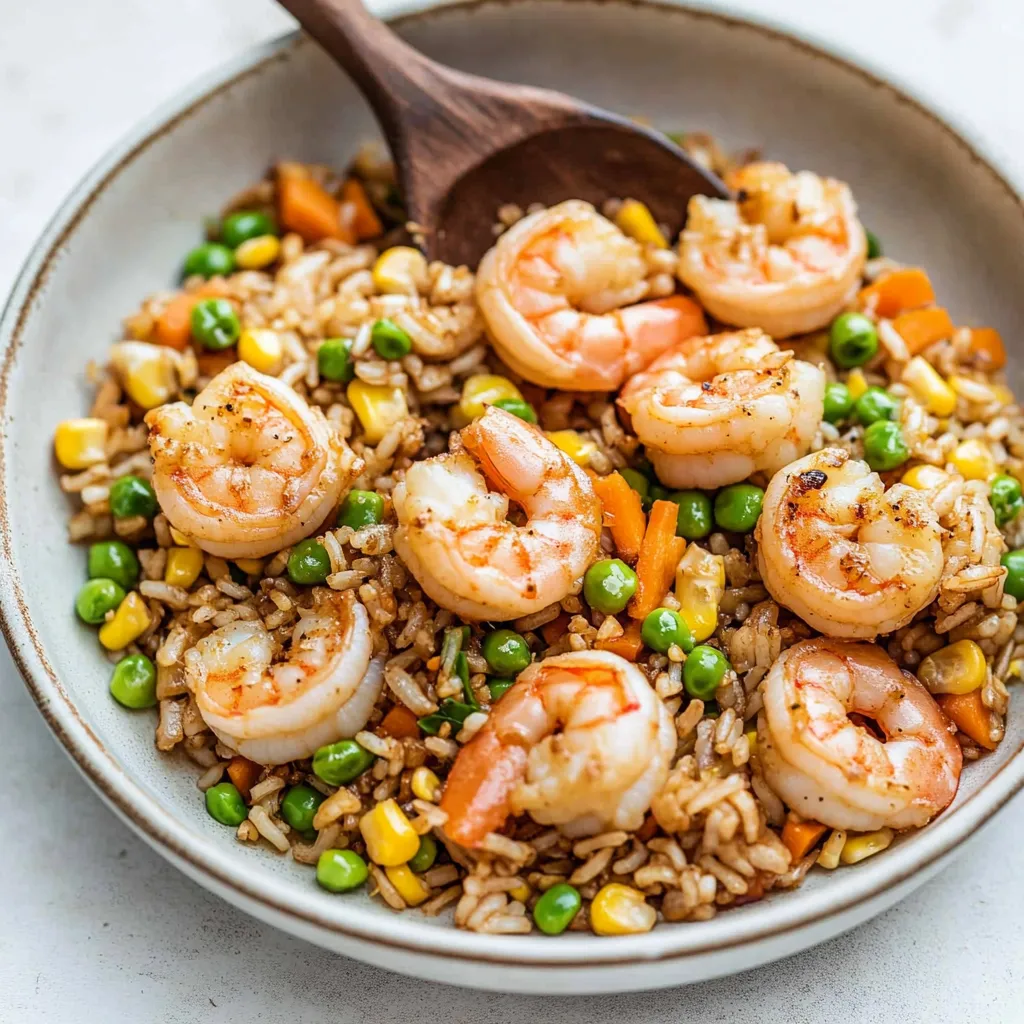 Riz Sauté aux Crevettes Savoureux et Rapide