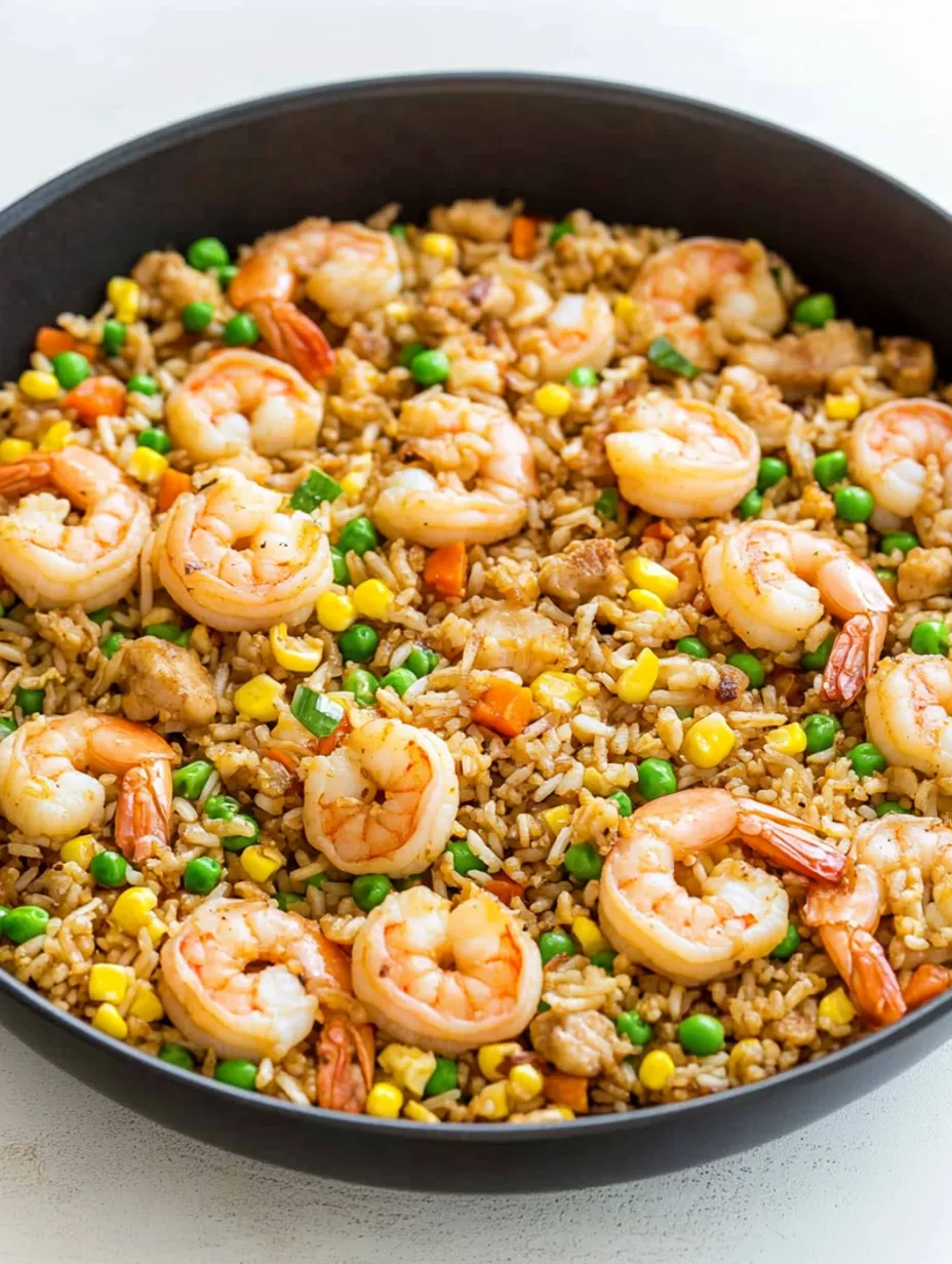 Délicieux riz aux crevettes façon traiteur