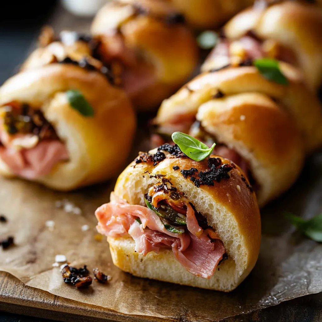 Petits sandwichs italiens avec brioches maison