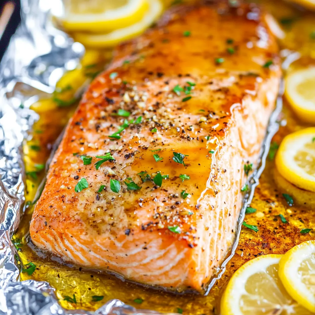 Saumon au miel et citron