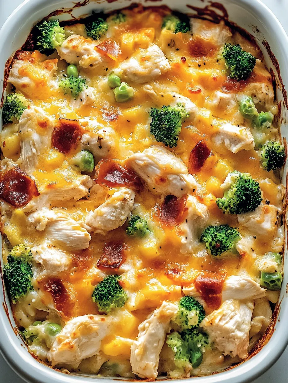 Gratin de poulet faible en glucides facile