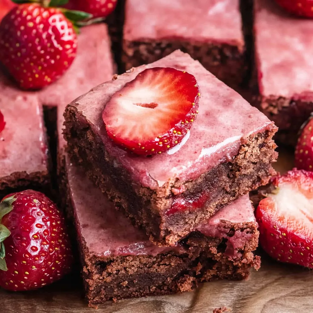 Brownies Fraise