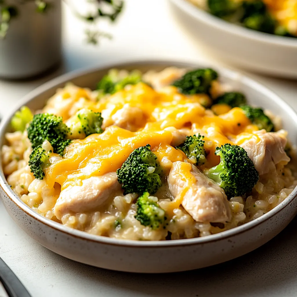 Gratin Poulet Riz Brocoli Fromage