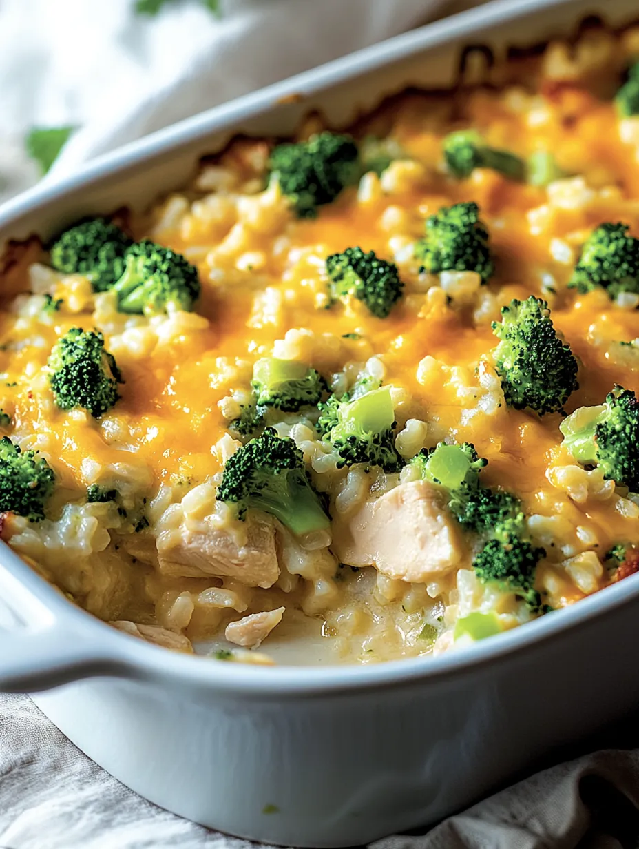 Recette de Gratin Crémeux de Poulet, Brocolis et Riz au Fromage