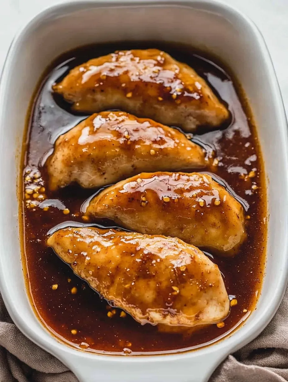 Poulet miel ail au four