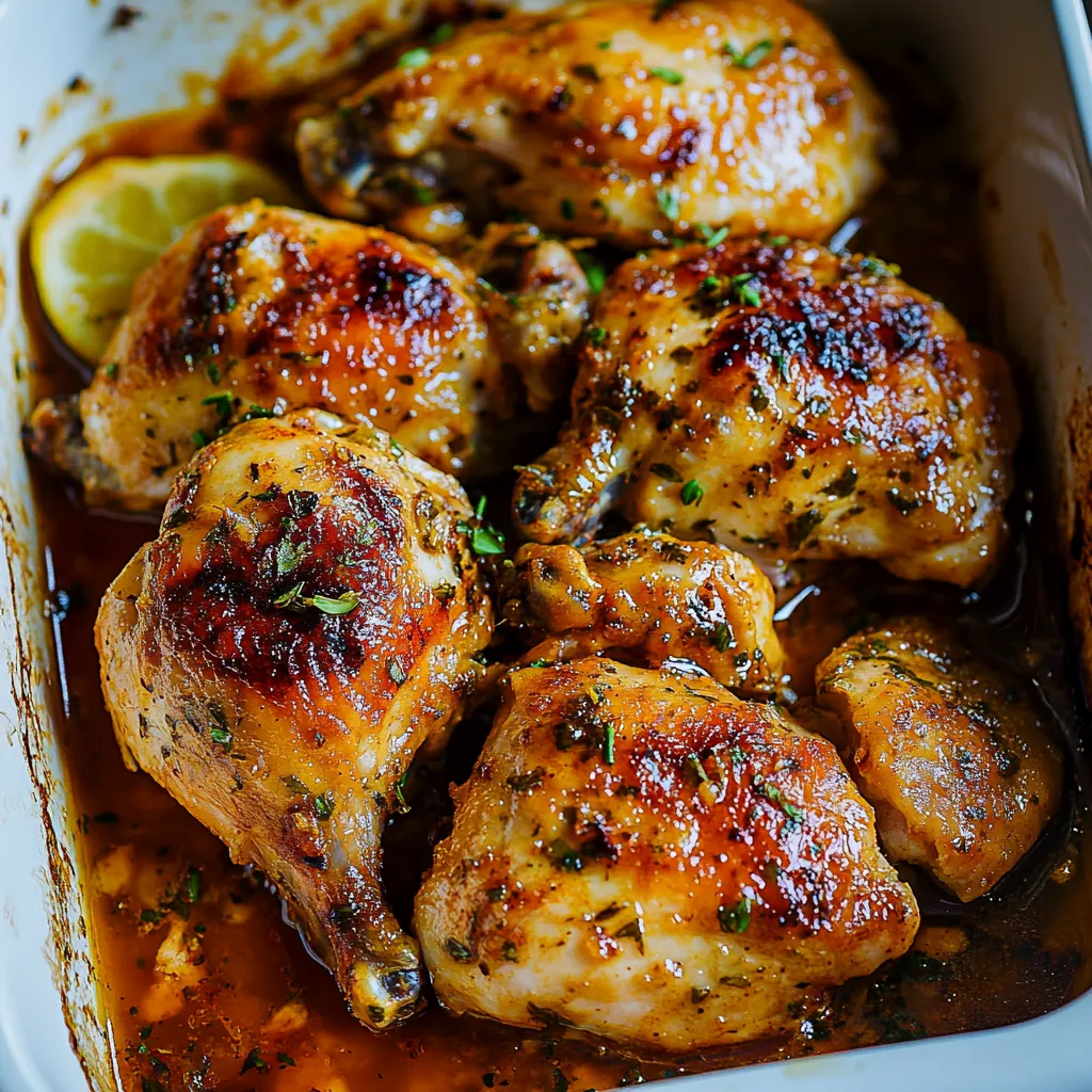 Poulet Beurre Citron au Four