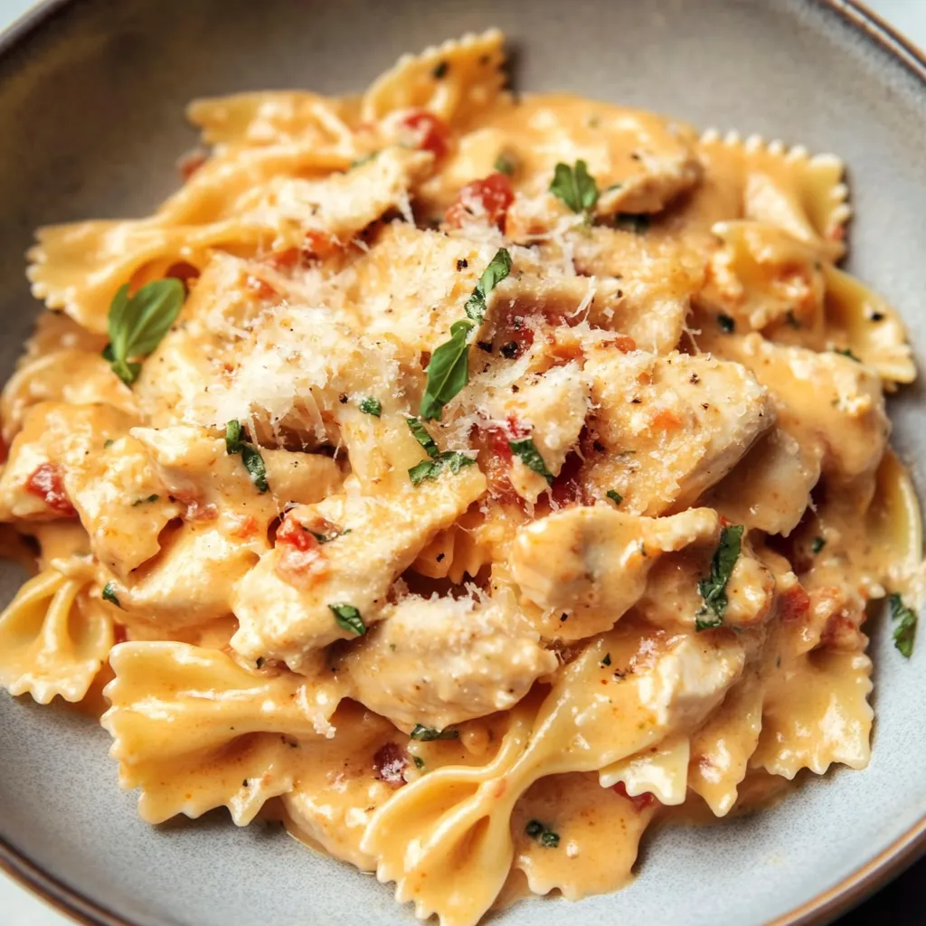 Poulet Pâtes Crème
