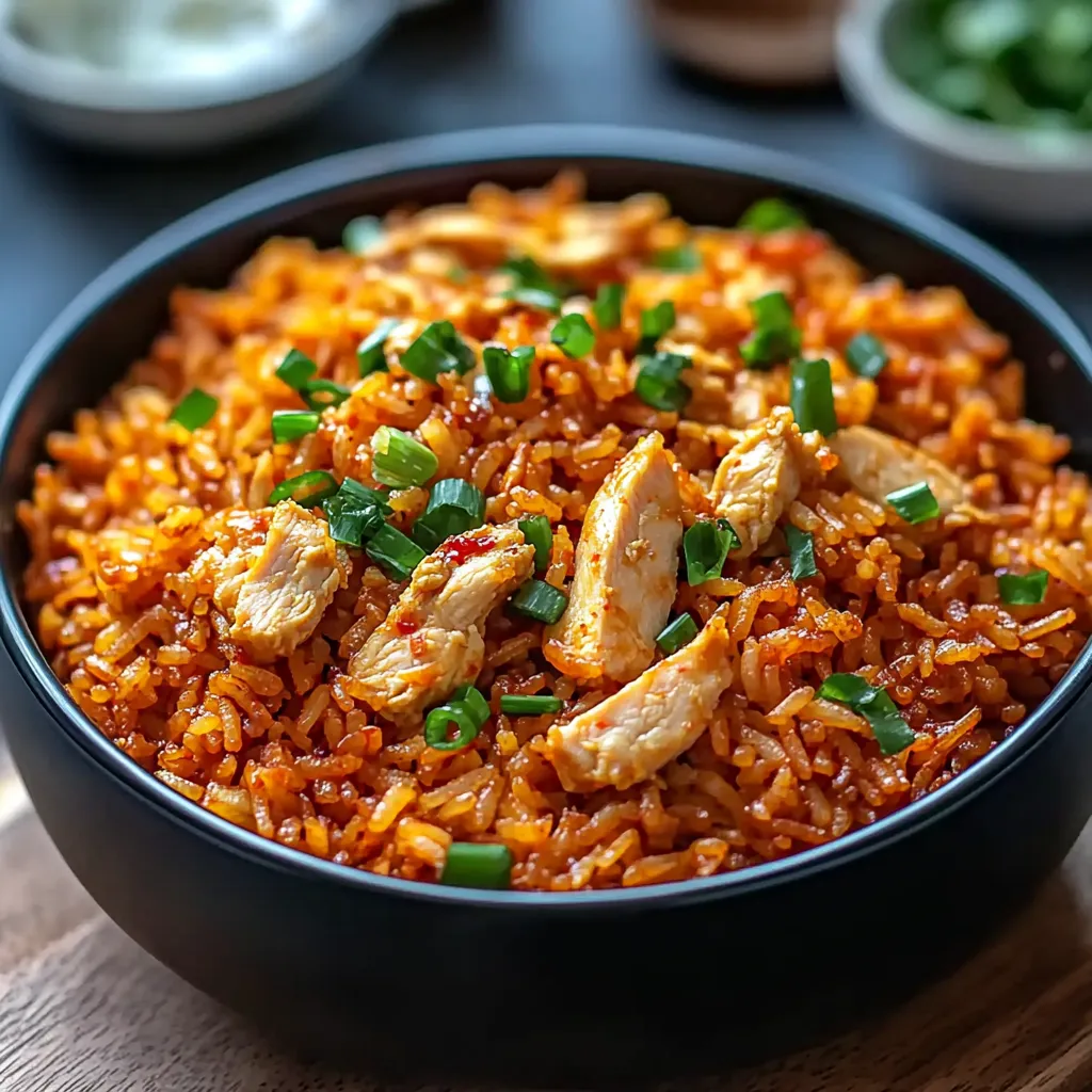 Riz Frit au Kimchi et Poulet