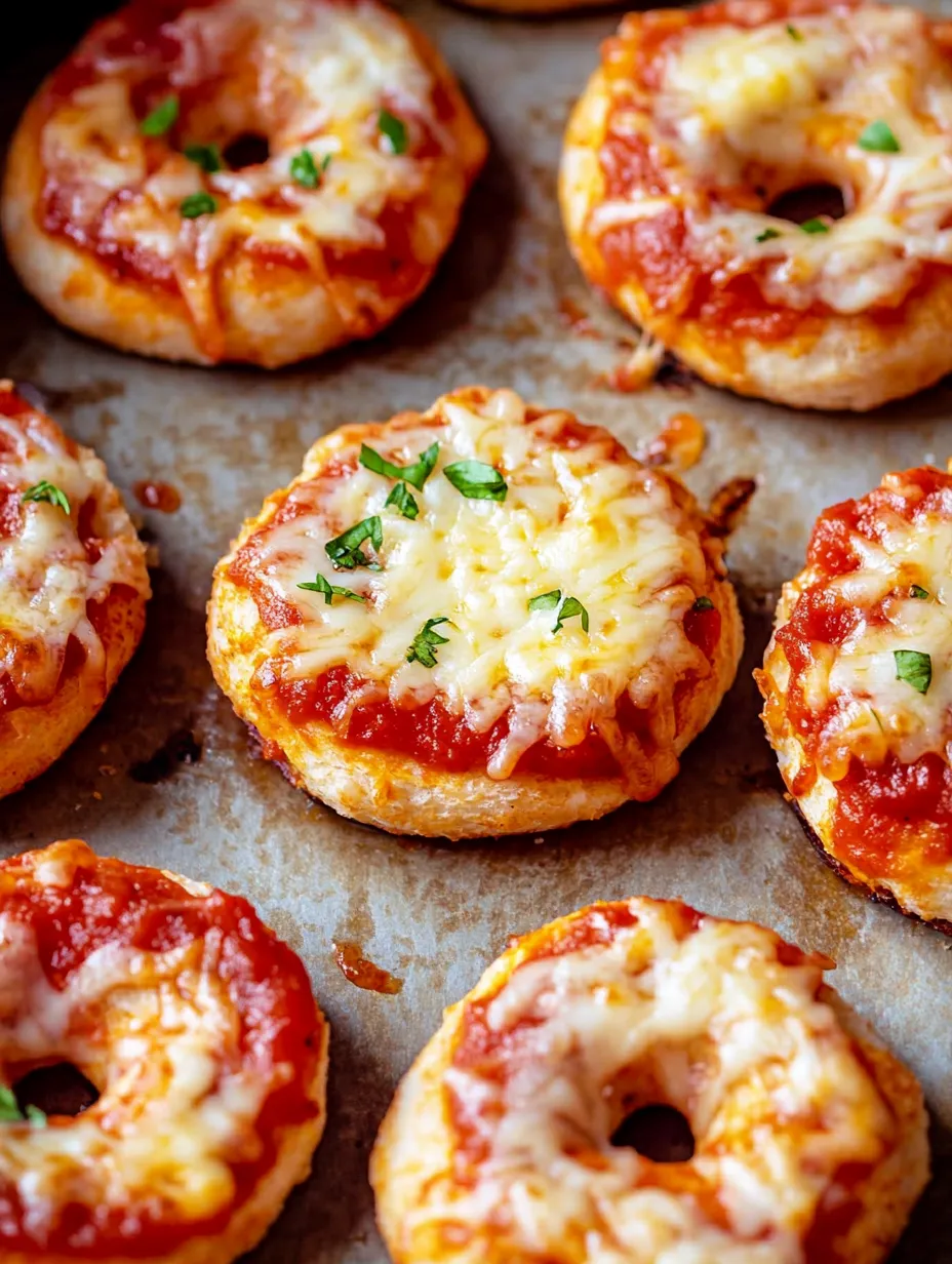 Bouchées de bagels airfryer faciles