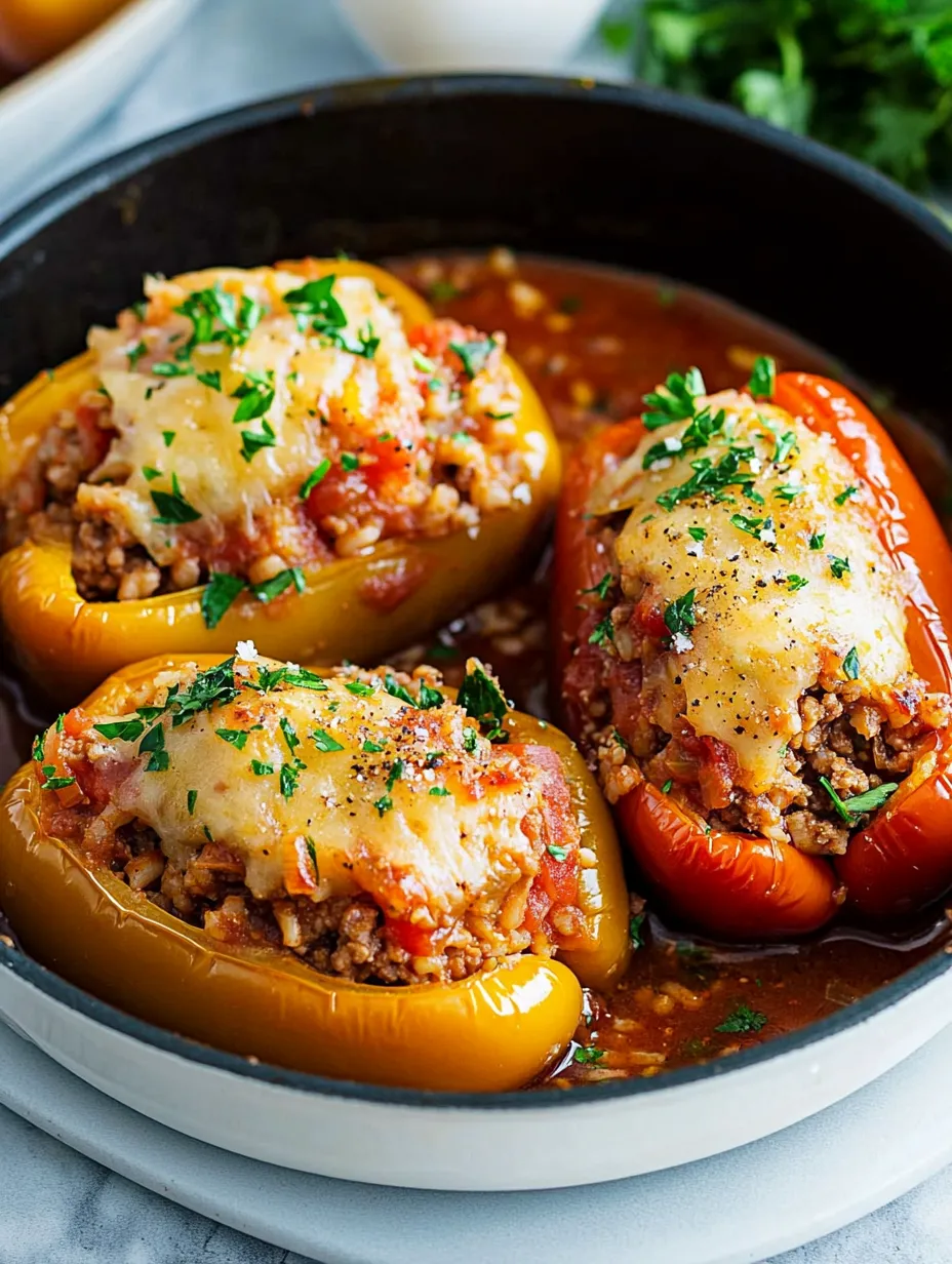 Poivrons farcis à l’italienne