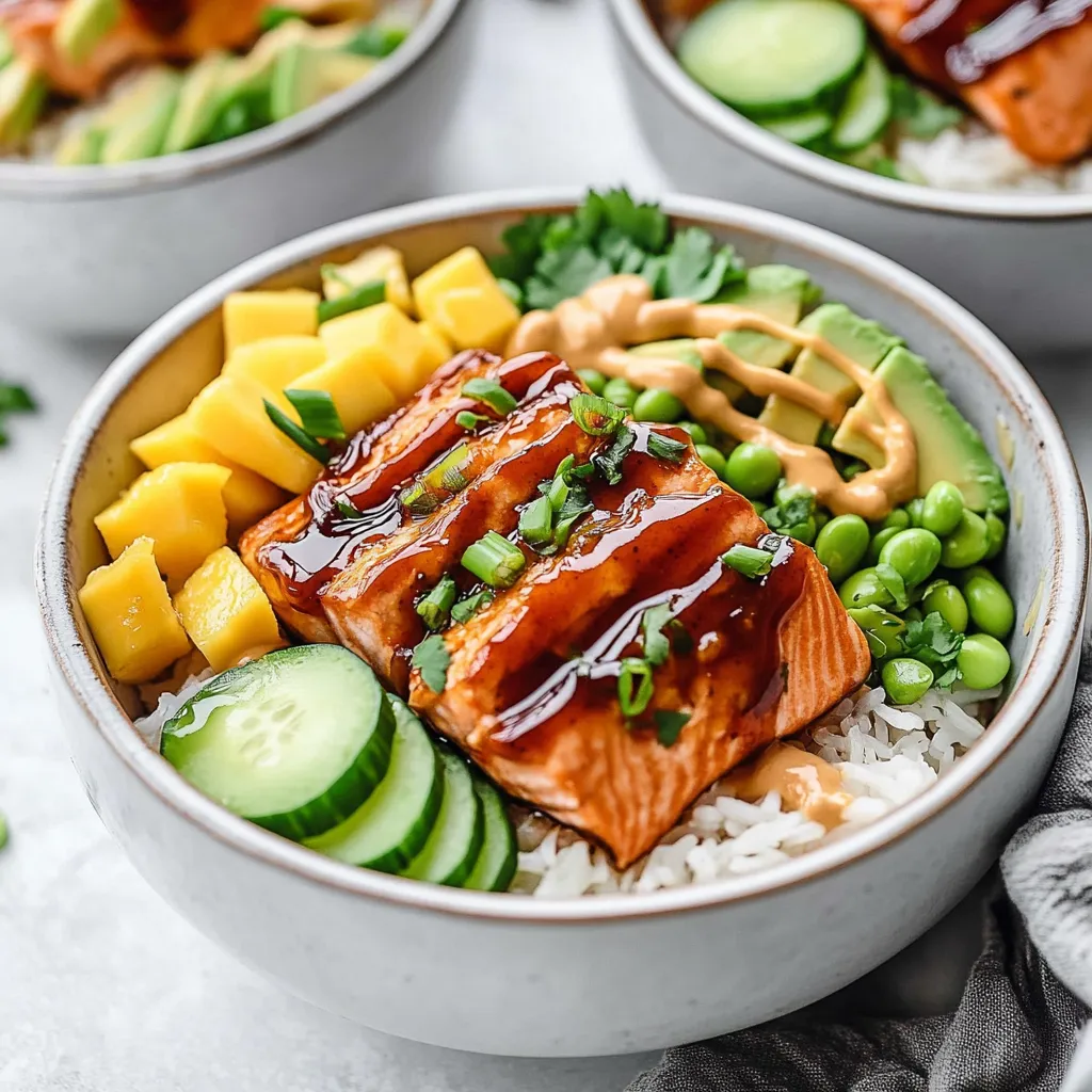 Bols de Saumon Teriyaki