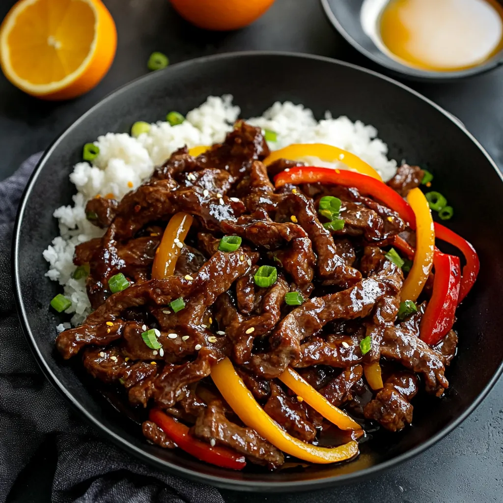 Bœuf Orange Croustillant
