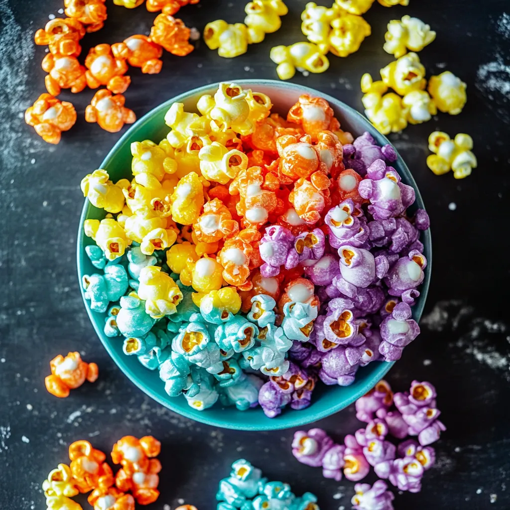 Popcorn Coloré et Sucré