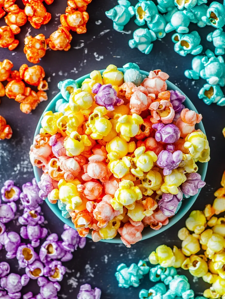 Popcorn Arc-en-ciel Maison