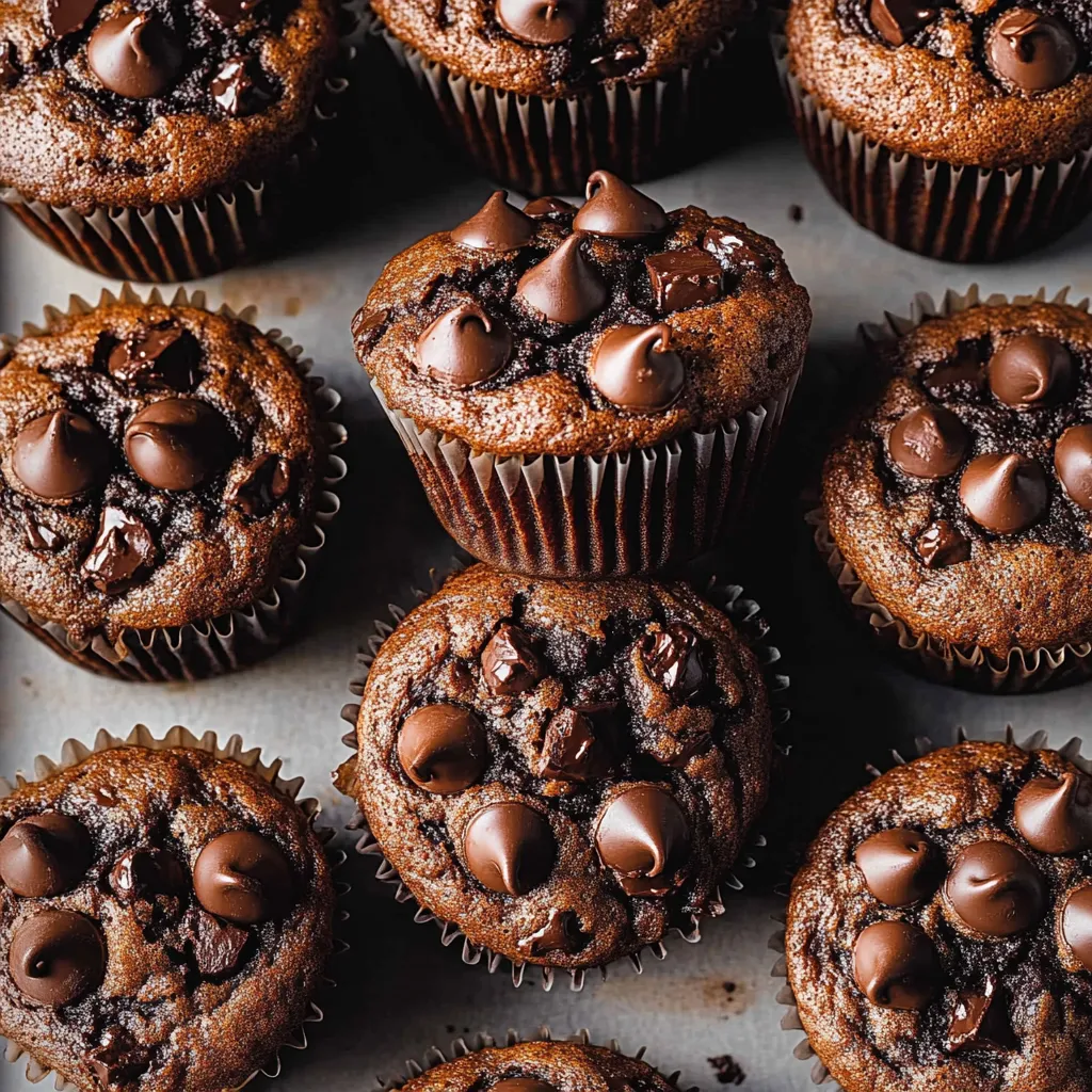 Muffins Double Chocolat Maison