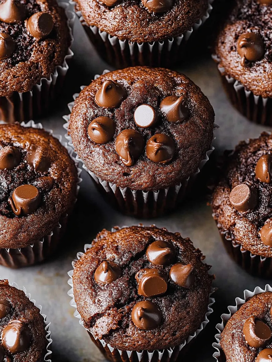 Muffins Double Chocolat et Pépites