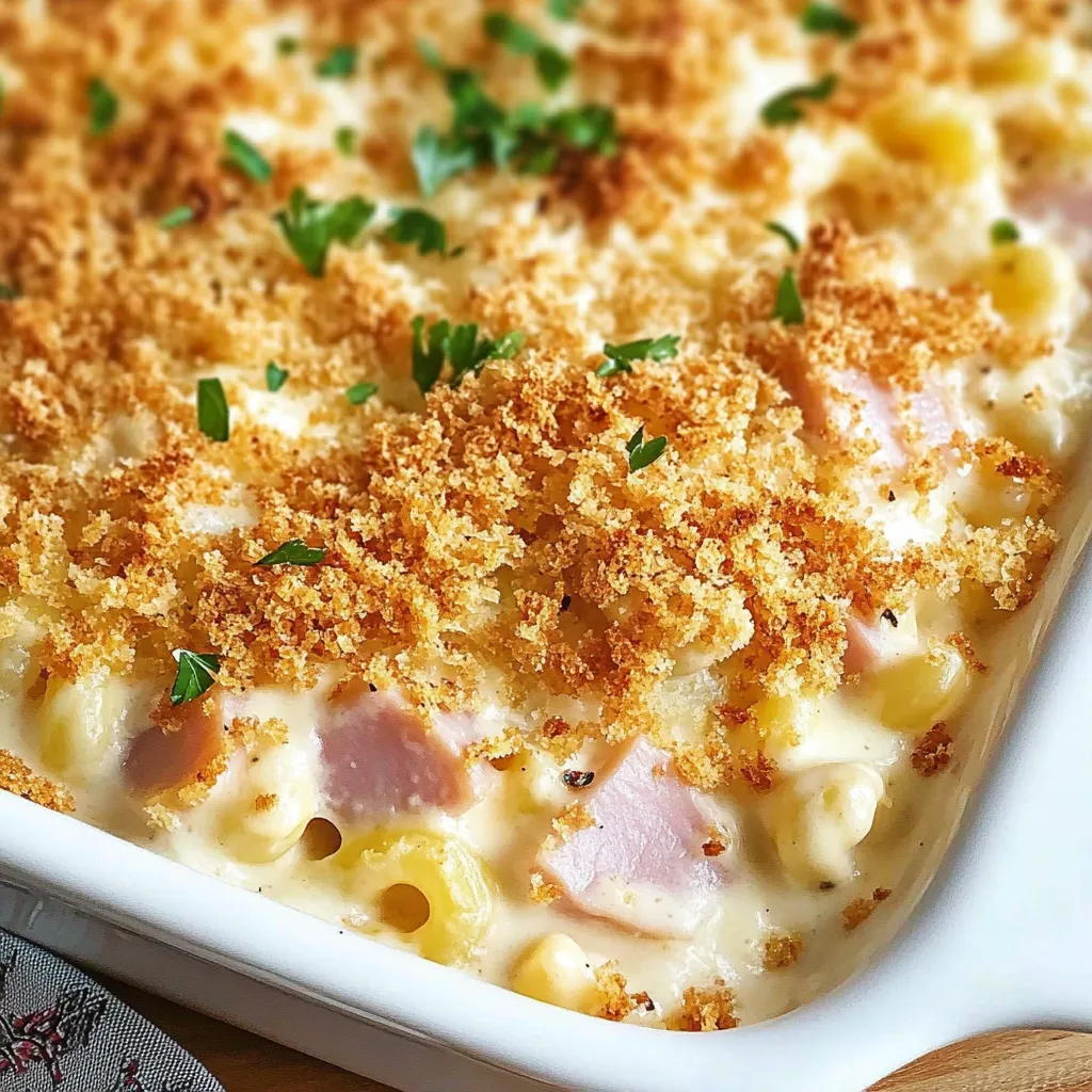Gratin façon Cordon Bleu au poulet