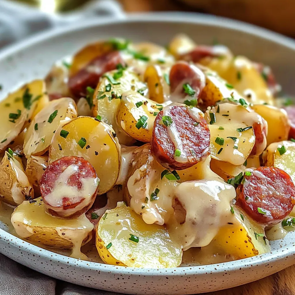 Pommes de terre Fromage Saucisse Fumée