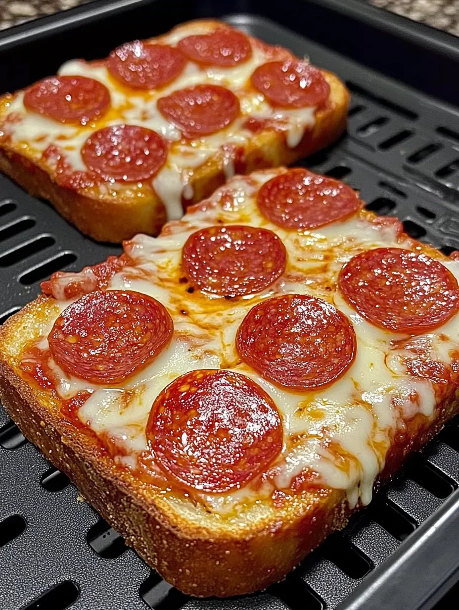 Toast façon pizza à la friteuse à air maison