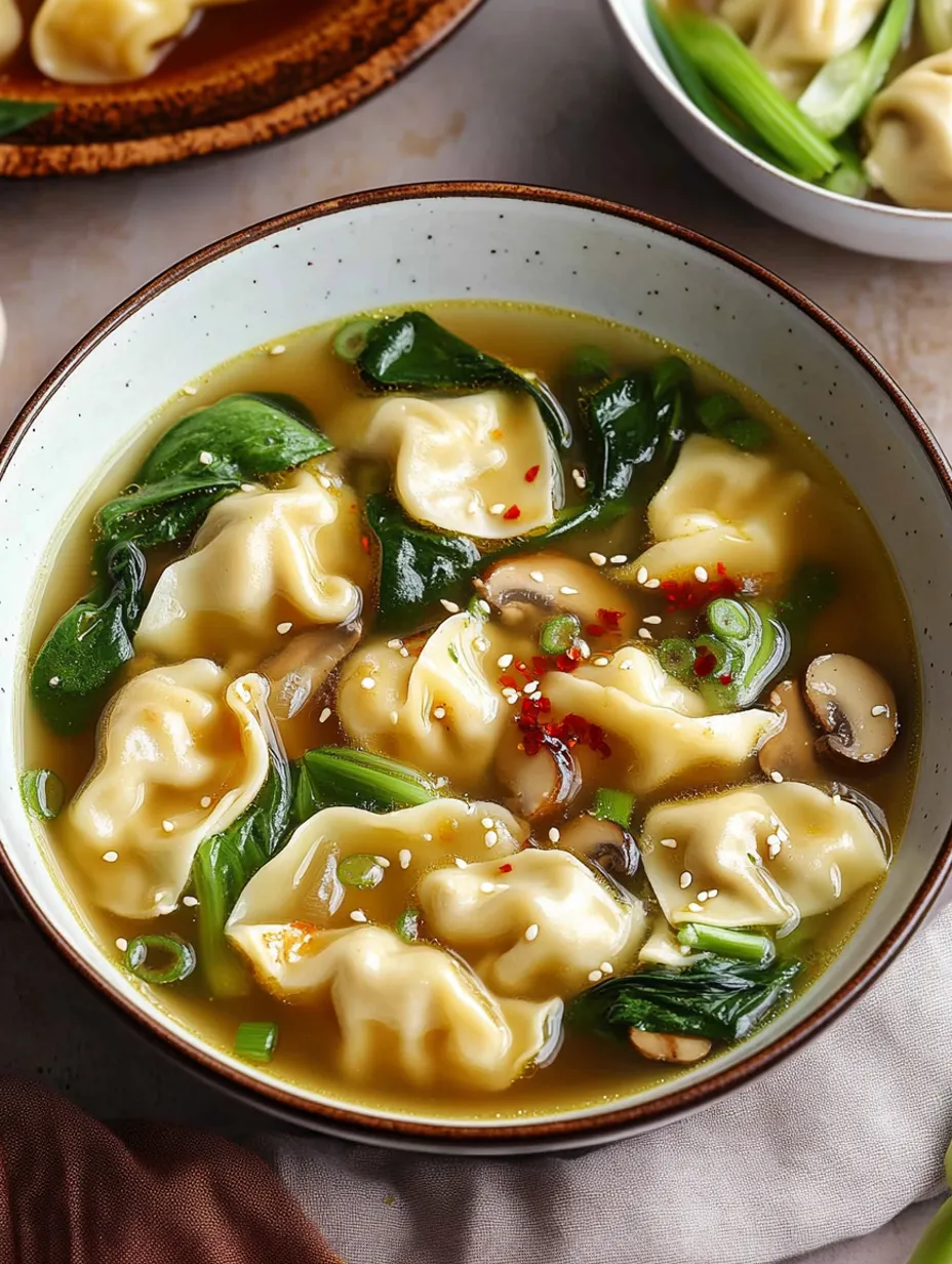 Soupe aux Raviolis Facile