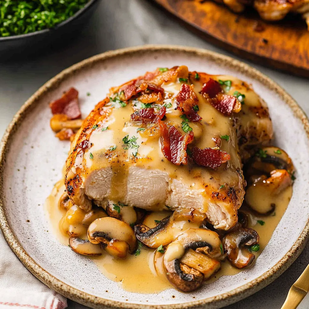 Poulet spécial bacon au fromage