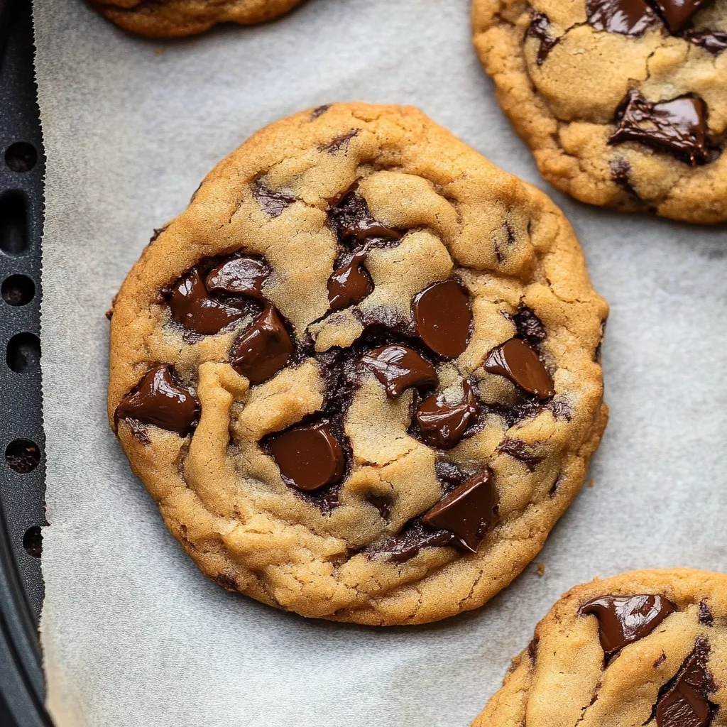 Cookies au chocolat faits à la friteuse