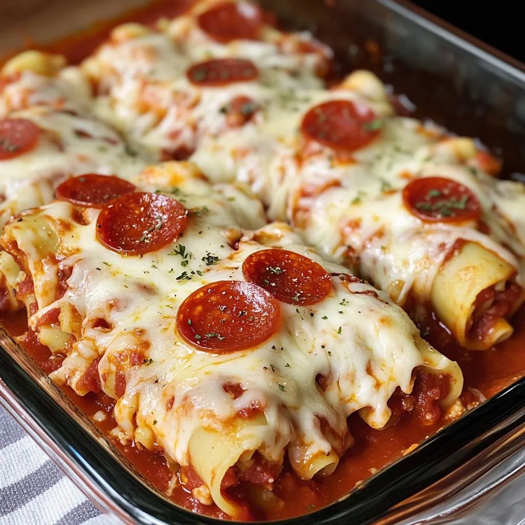 Lasagnes Pizza Roulées