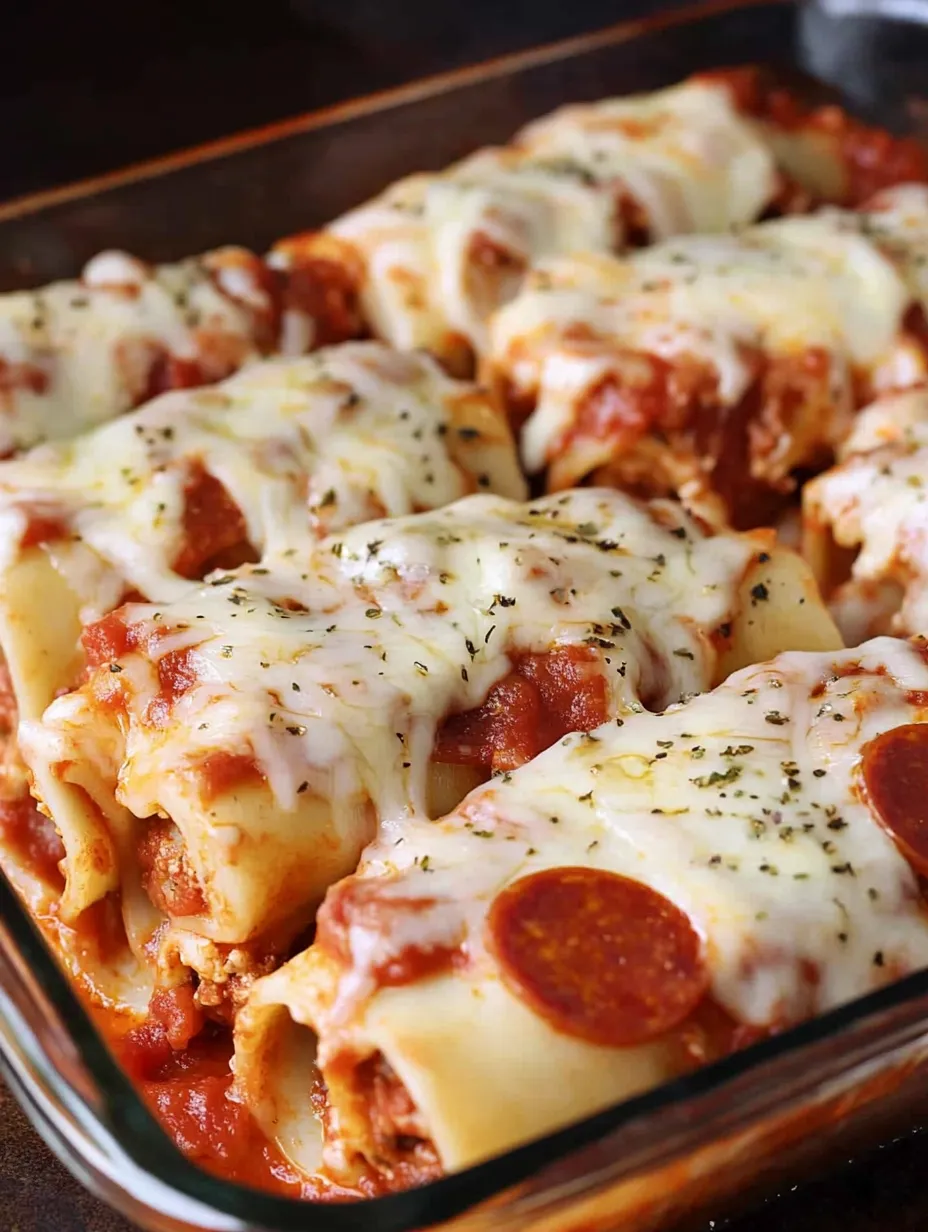 Roulés Pizza Pepperoni Lasagne Maison