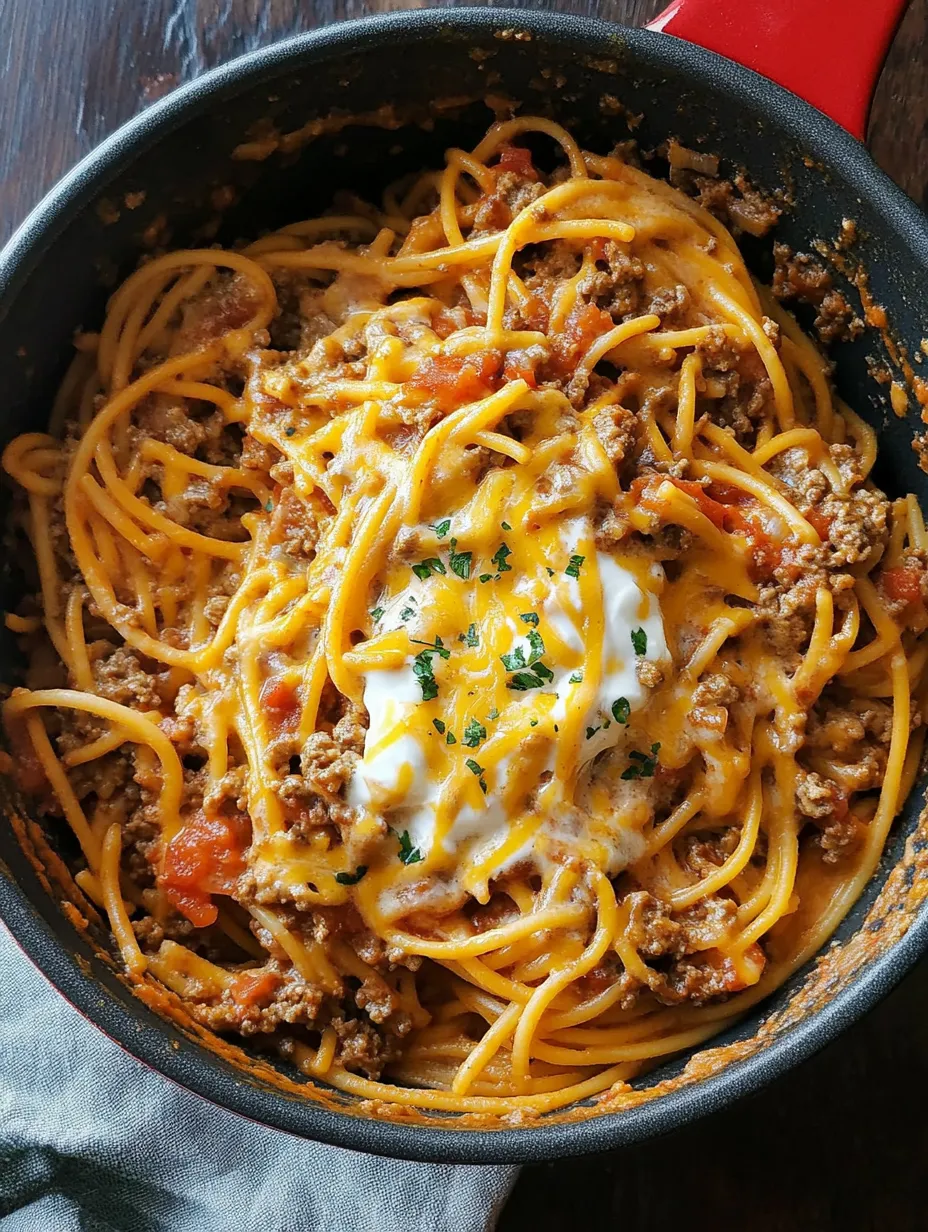 Plat Spaghetti Taco Facile Tout-en-un