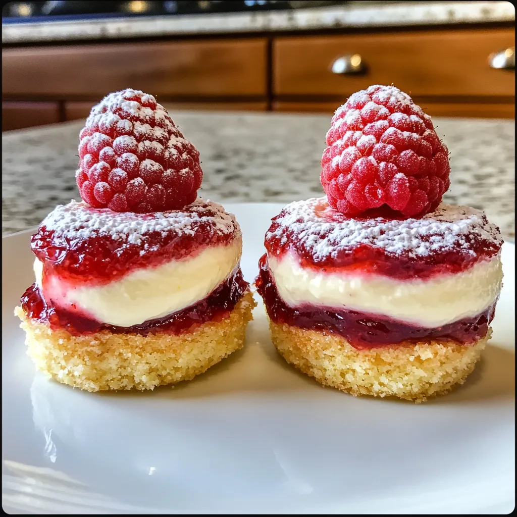 Cheesecakes citron-framboise faciles