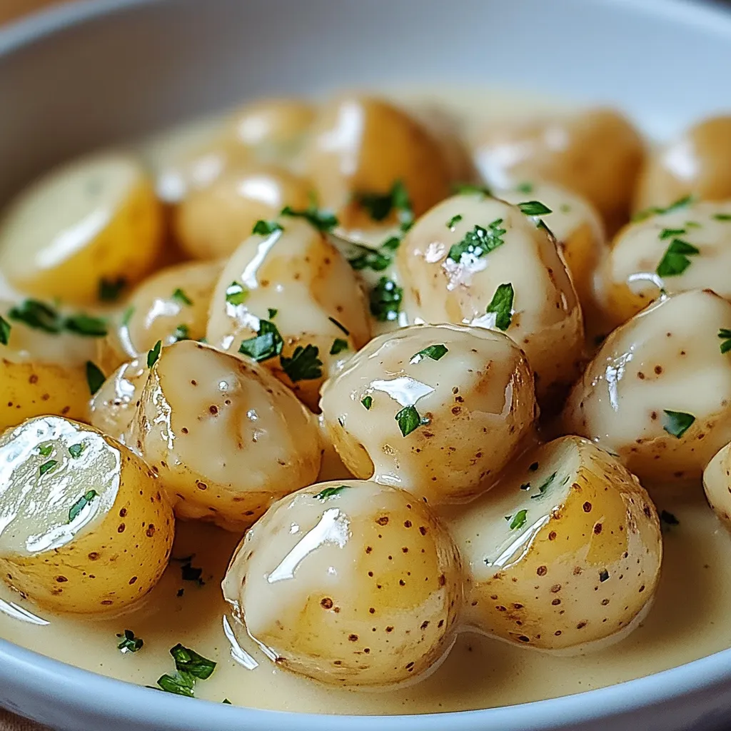 Pommes Crémeuses à l'Ail Faciles