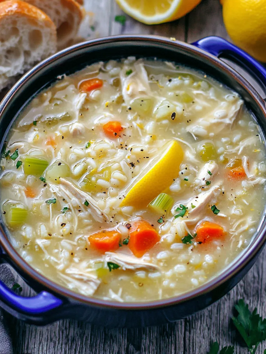 Avgolemono : soupe grecque citron-poulet