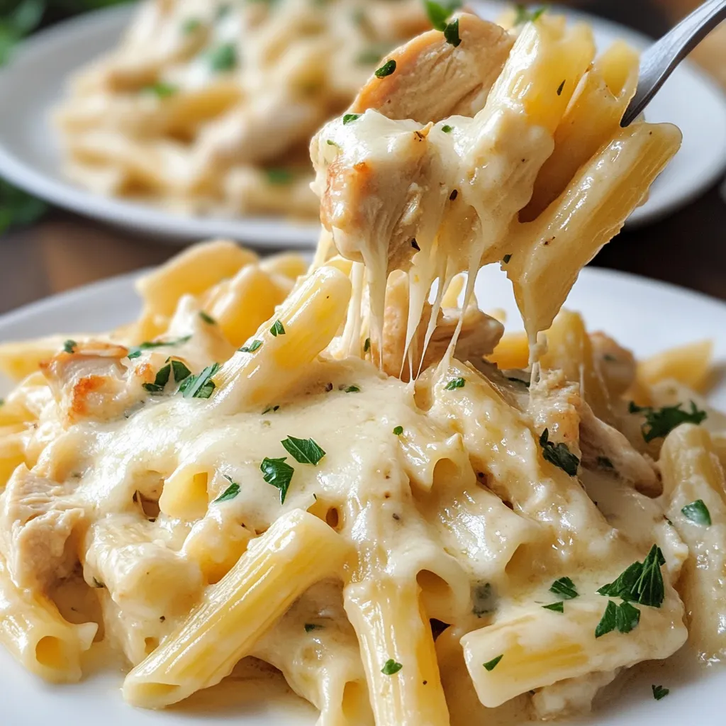 Poulet et Pâtes Fromage