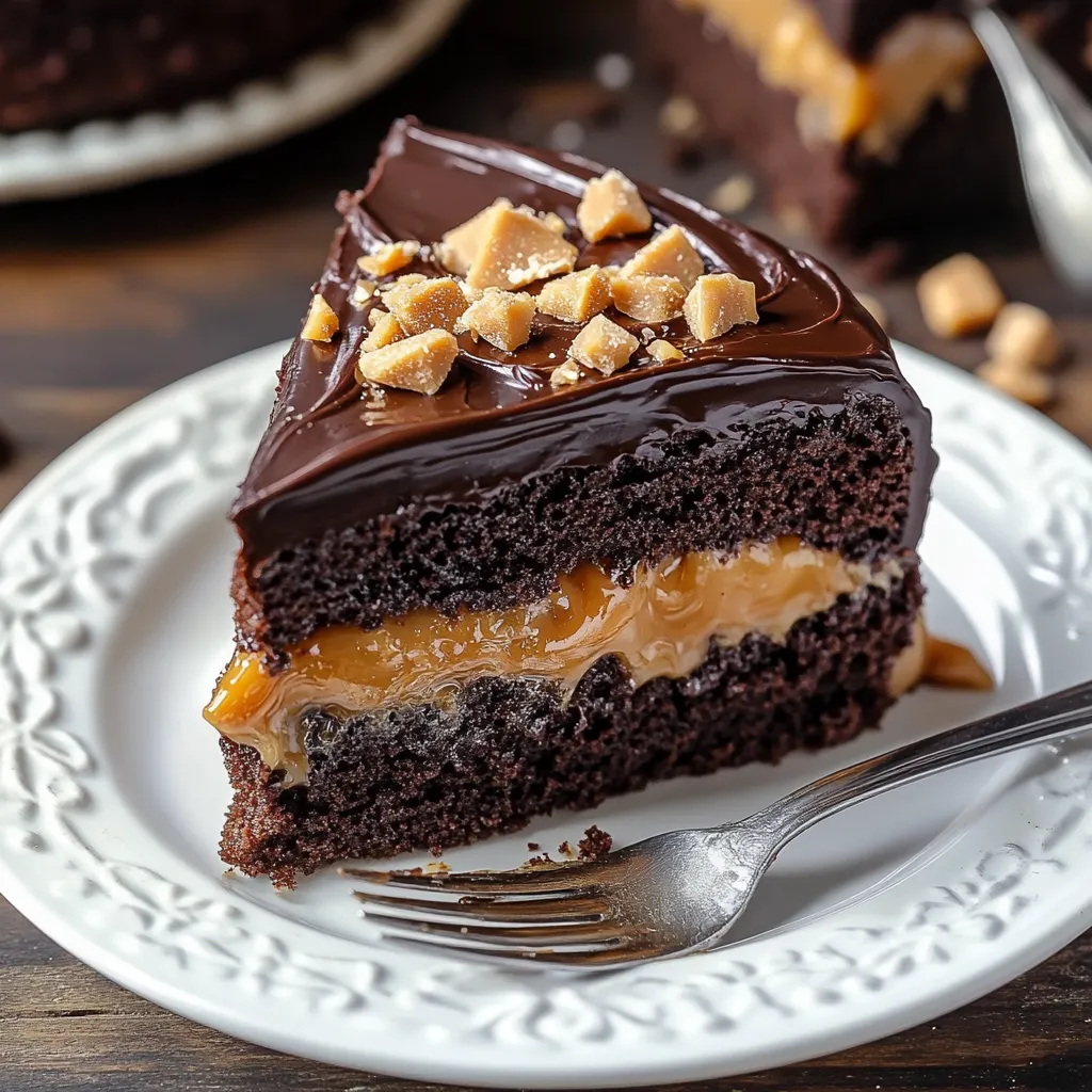 Gâteau Chocolat Caramel Croquant Facile