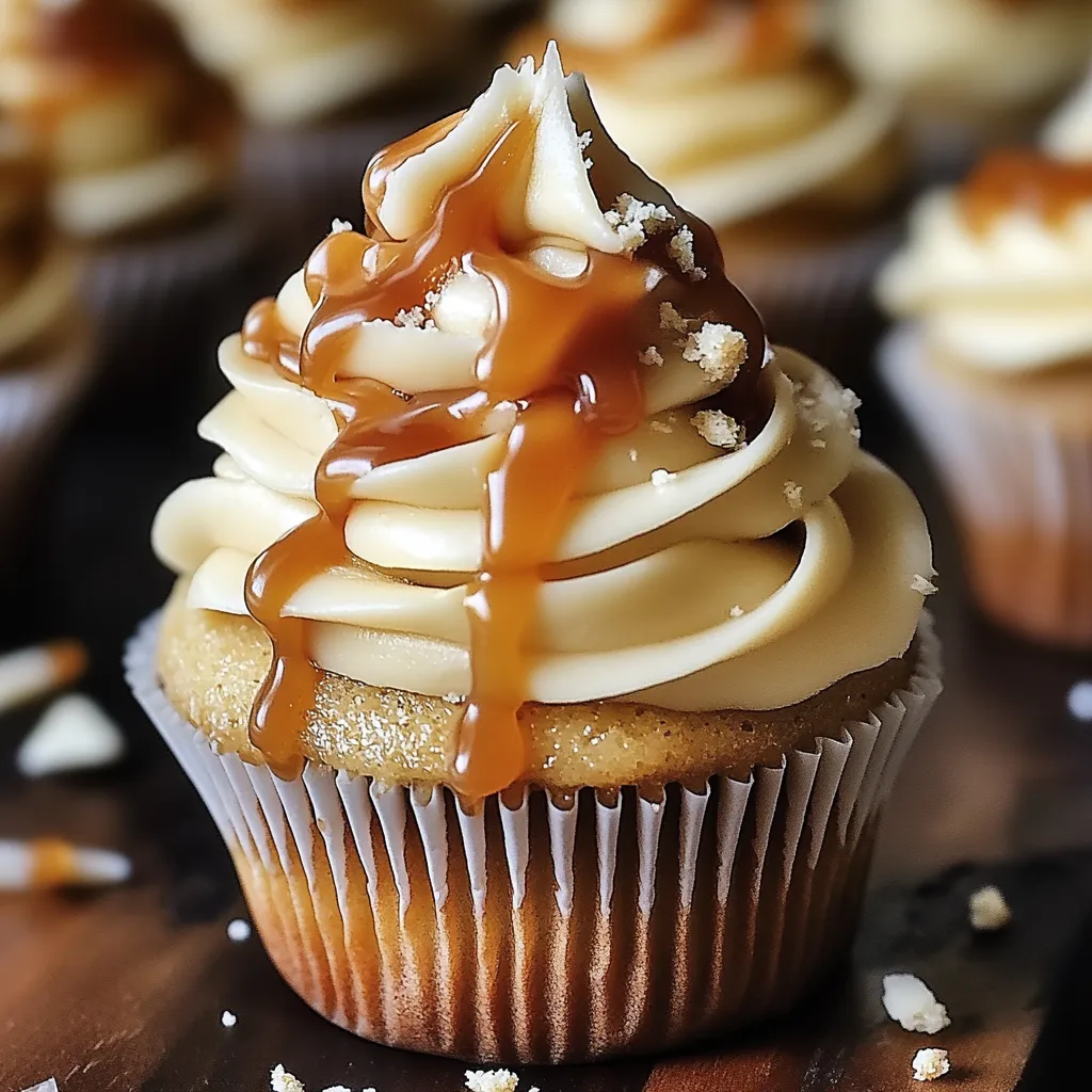 Cupcakes Fromage Frais & Caramel Salé Ultra Moelleux