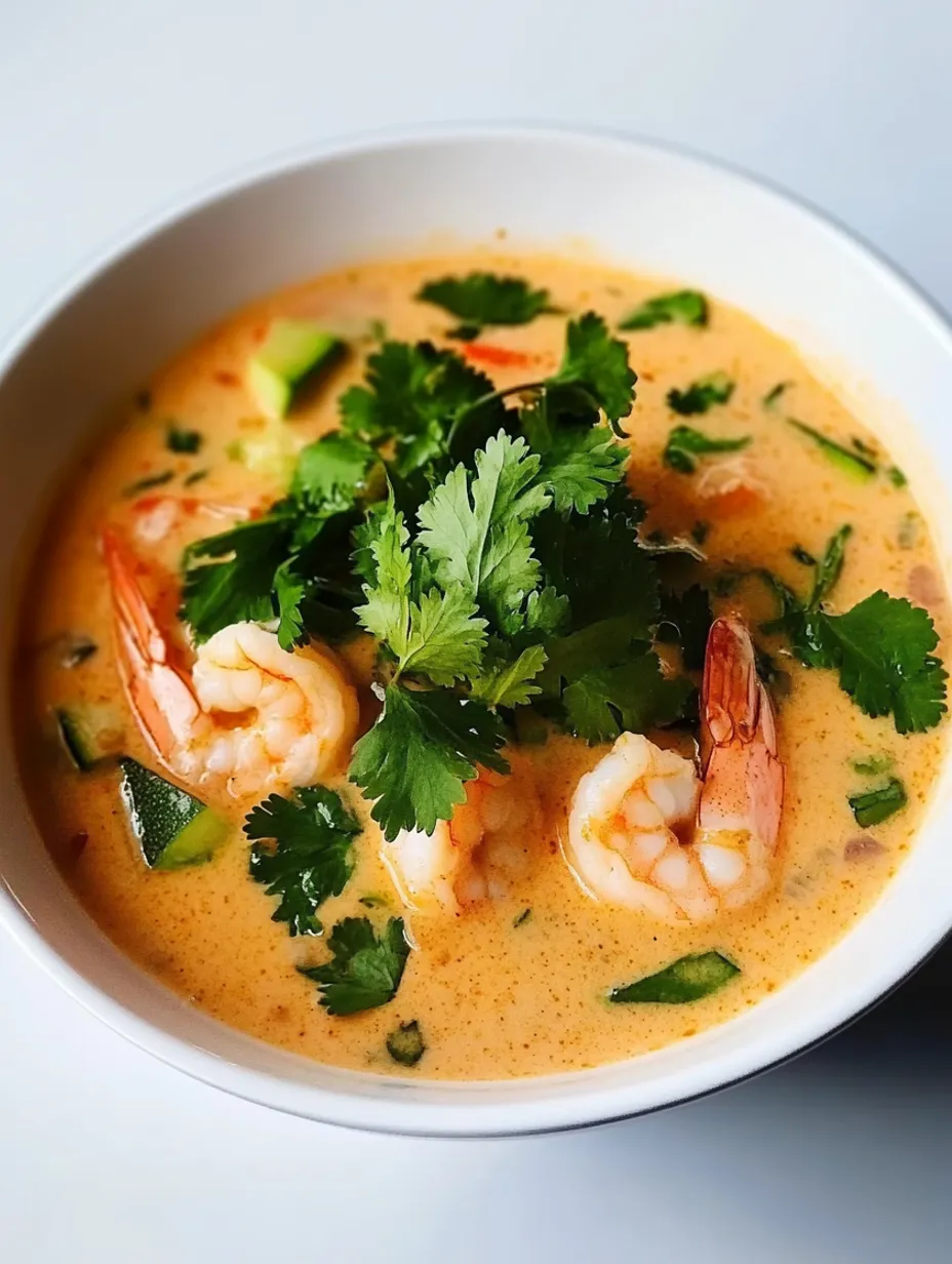 Soupe Coco Curry Crevettes Facile