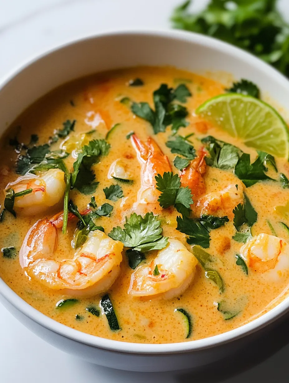 Soupe Coco Curry Crevettes