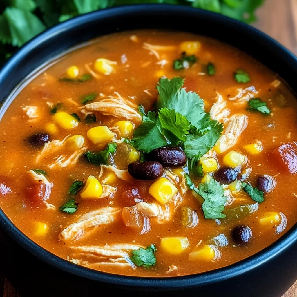 Velouté de poulet façon enchiladas