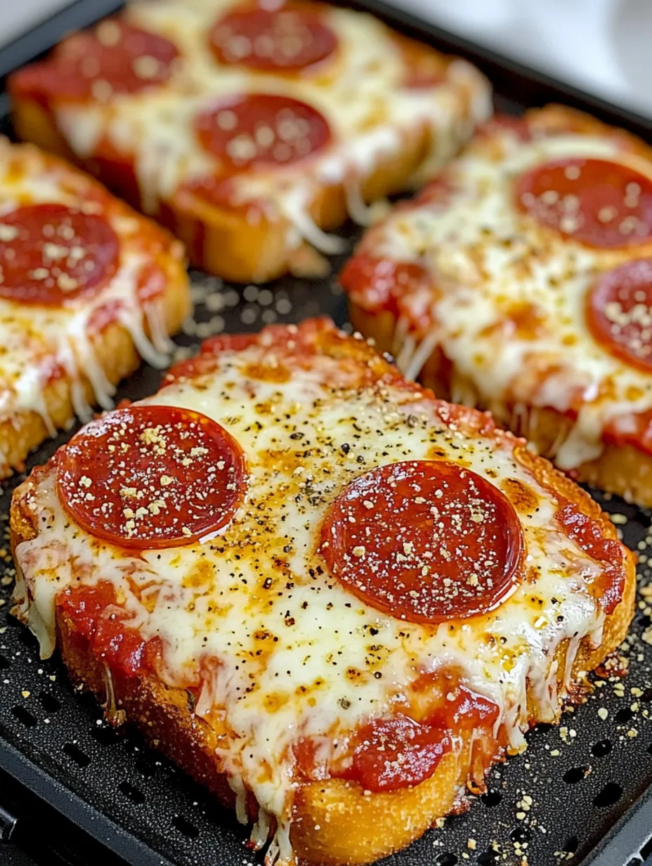 Tartine pizza extra croustillante à l'air fryer