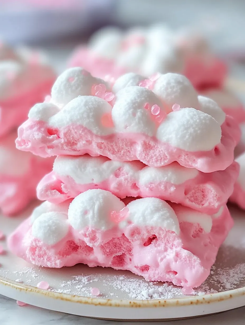 Nuages rose bubble-gum pratiques à servir