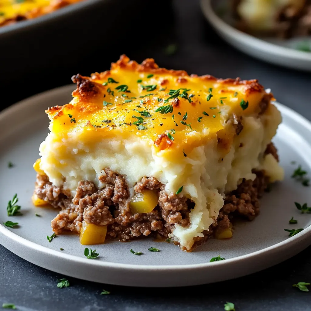 Casserole pommes et viande