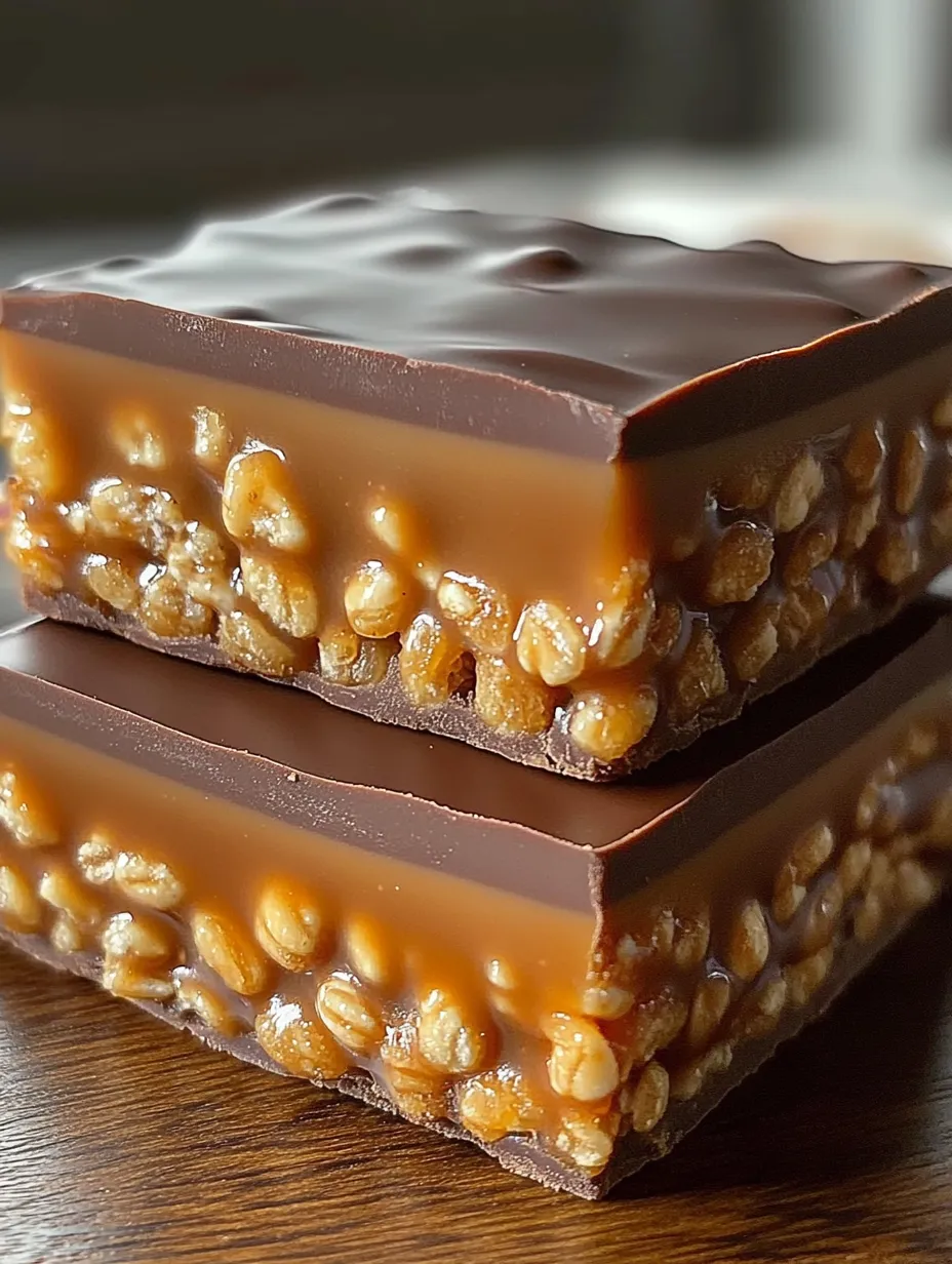 Barres Caramel Croustillantes Faciles