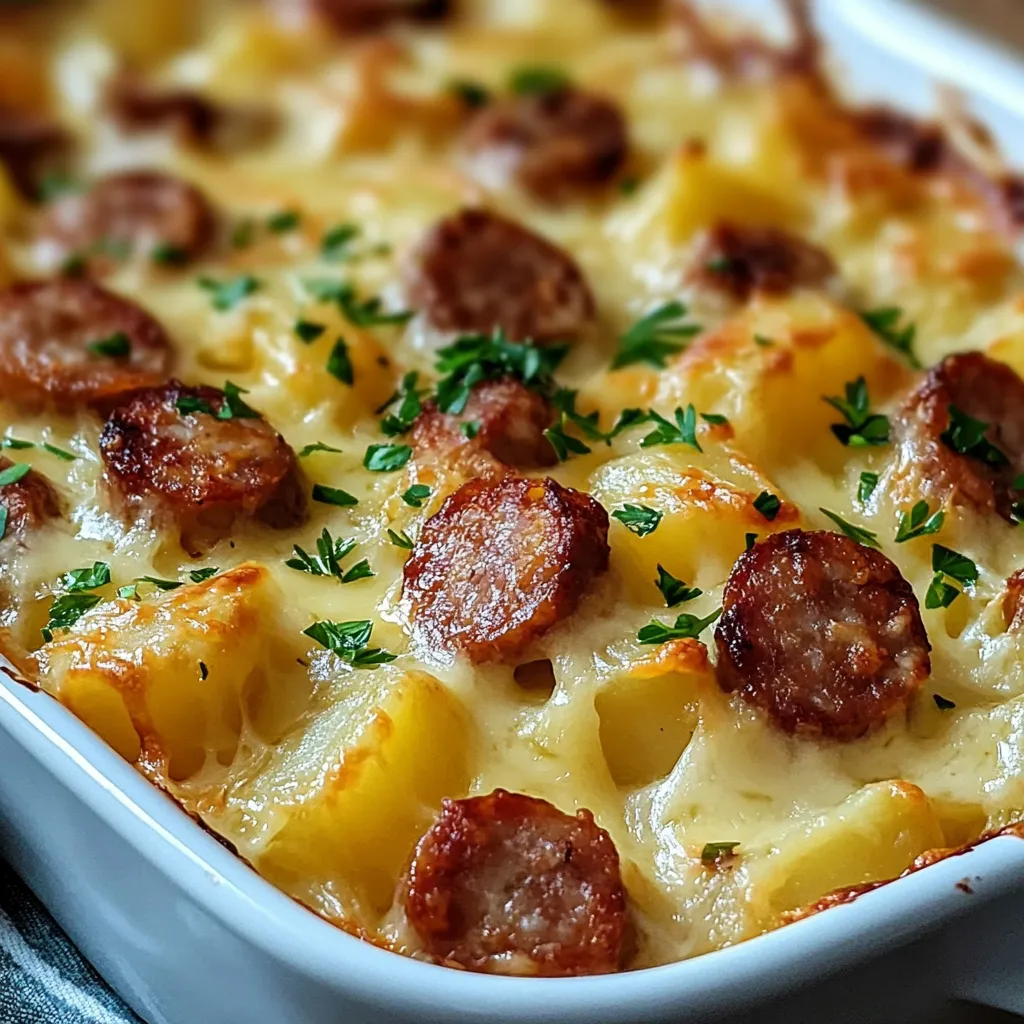 Gratin de Pommes de Terre et Saucisse