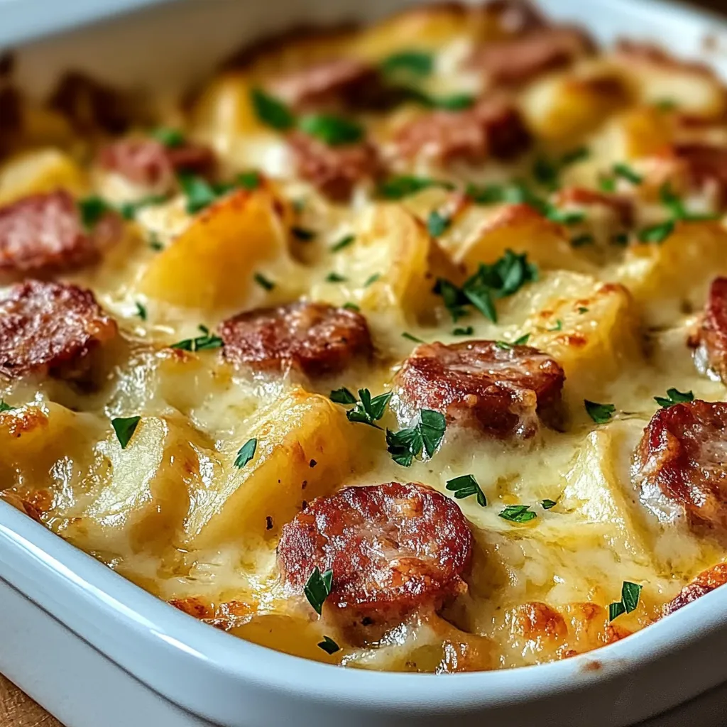Gratin Saucisse Pommes de Terre Fromage