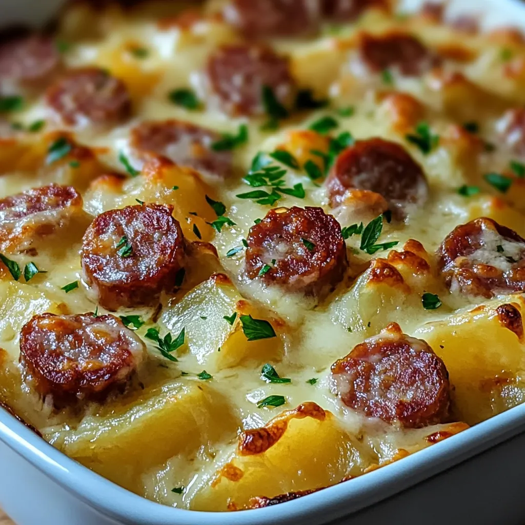 Gratin Pommes de Terre Saucisse Express