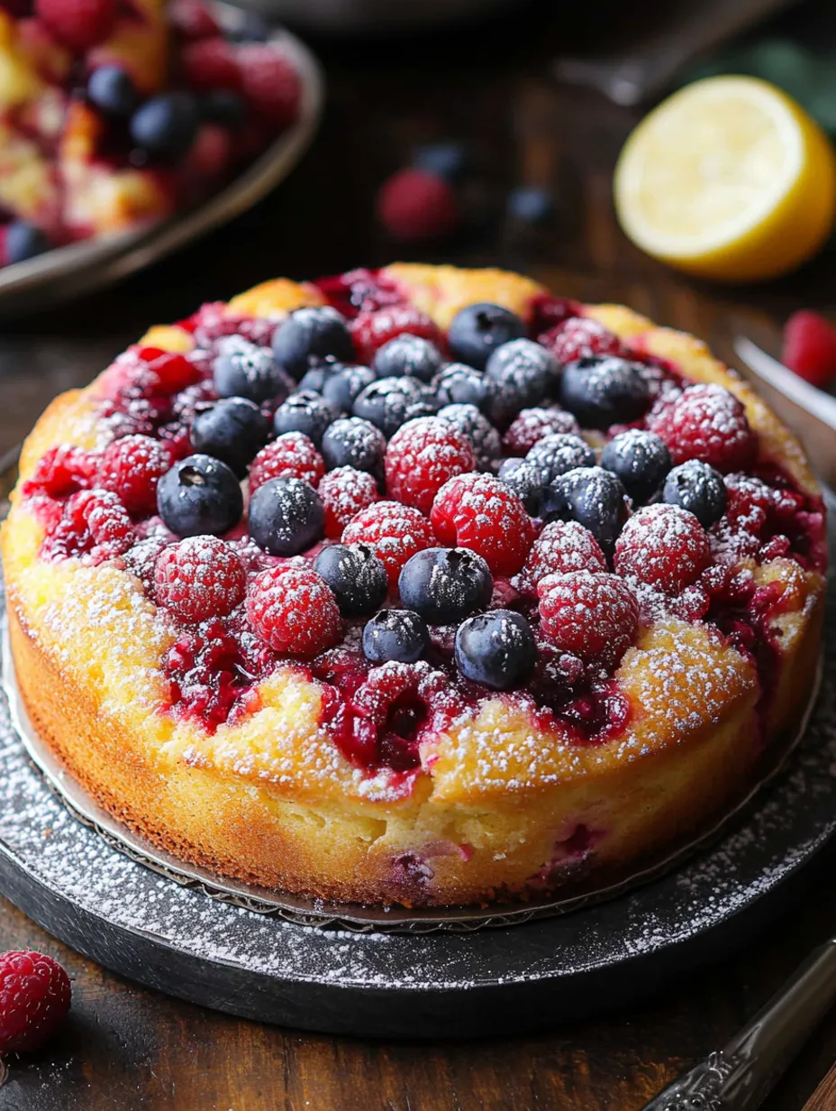 Gâteau Framboise Citron