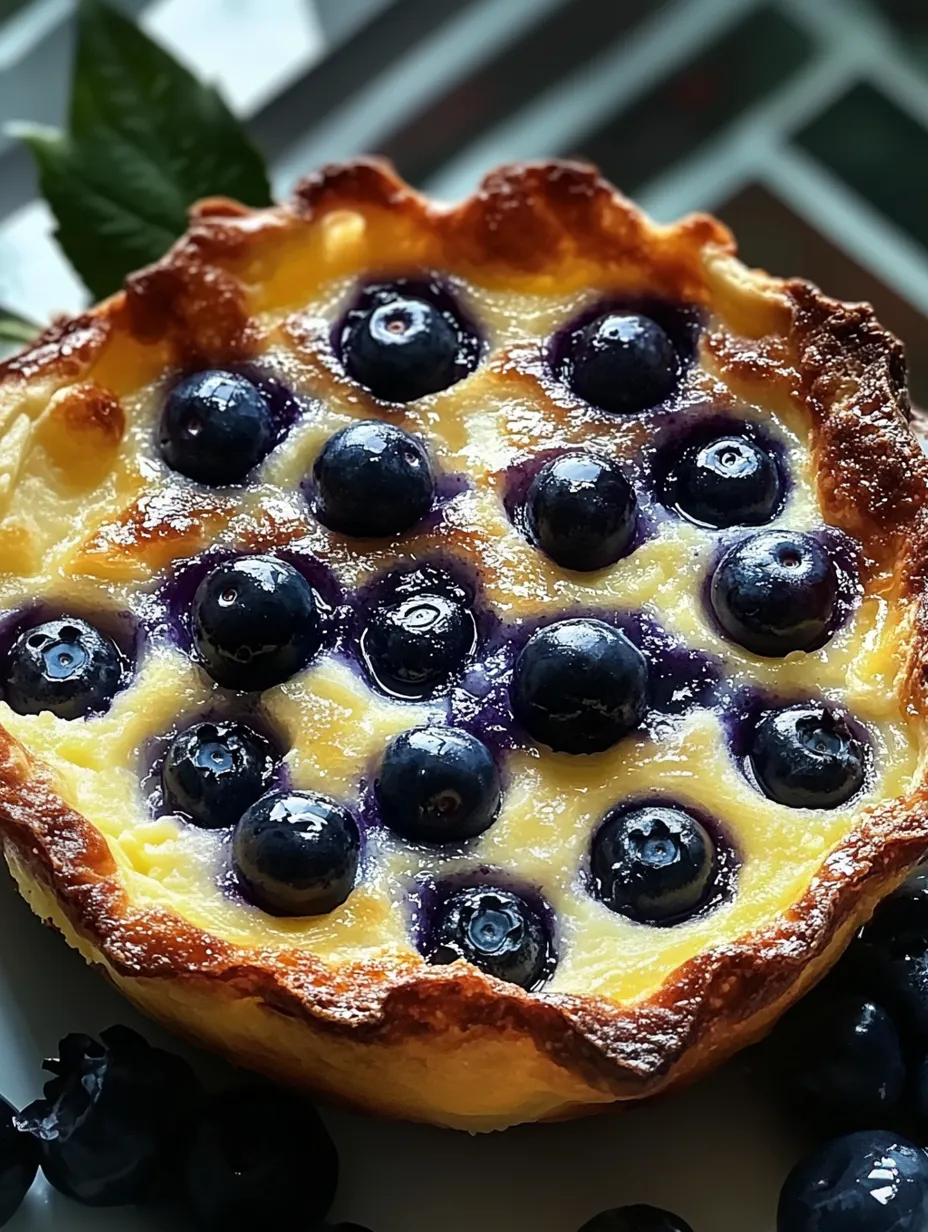 Dutch Baby aux Myrtilles et Citron
